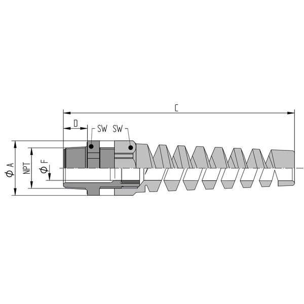 SKINTOP STR 1/2'' RAL 7001 SGY image 1