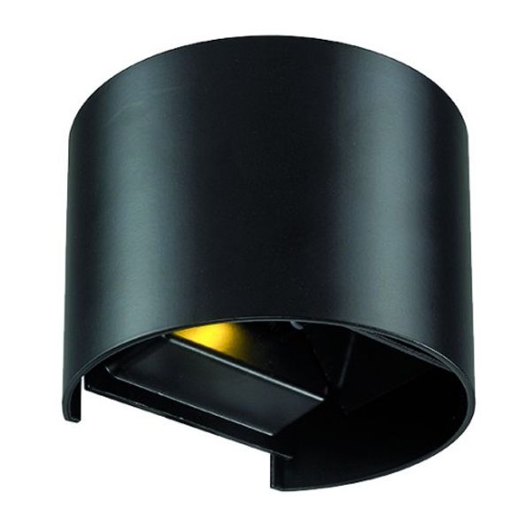 Wall Lamp Black Round Greg image 1