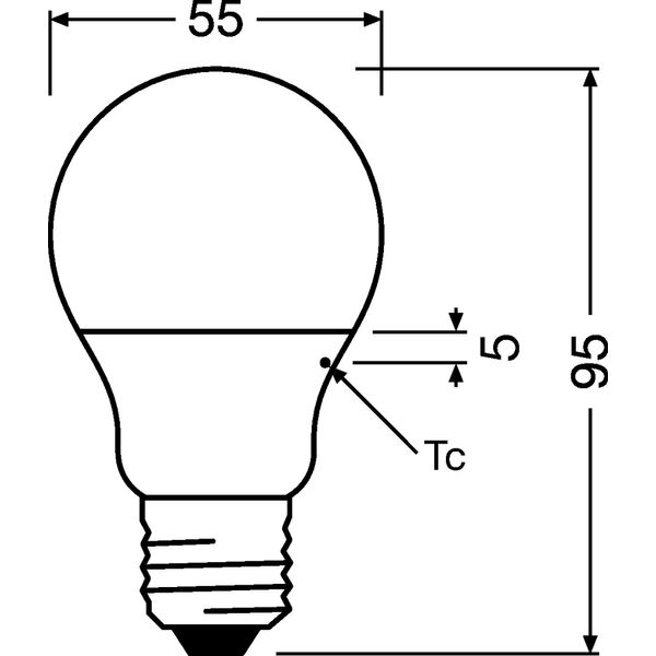 LED VALUE CLASSIC A 40 FR 4.9 W/2700 K E27 image 4
