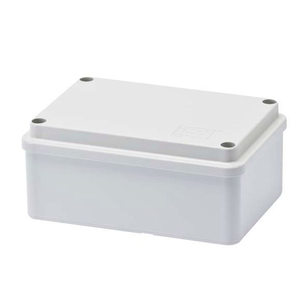BOX FOR JUNCTIONS AND FOR ELECTRIC AND ELECTRONIC EQUIPMENT - WITH BLANK PLAIN LID - IP56 - INTERNAL DIMENSIONS 120X80X50 - WITH SMOOTH WALLS image 2