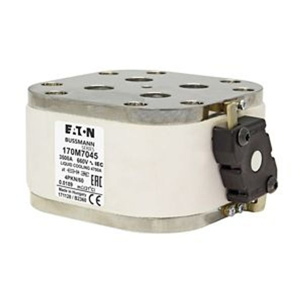 Fuse-link, high speed, 3500 A, AC 660 V, size 4, 120 x 105 x 59 mm, aR, IEC, single indicator image 4