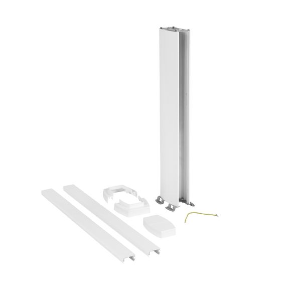 Mini column direct clipping 2 compartments 0.68m white image 2