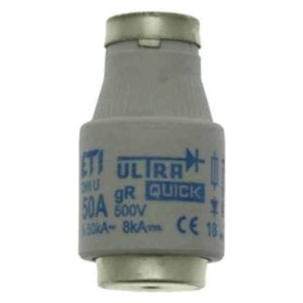 Fuse-link, LV, 50 A, AC 500 V, D3, aR, IEC, ultra rapid image 2