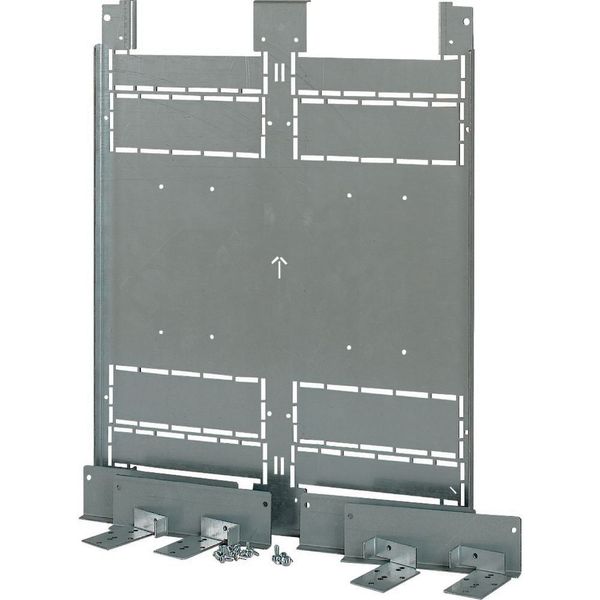 Mounting plate, 2xNZM4, 3p,fixed mounted design,W=600mm image 3