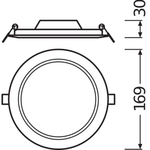 DOWNLIGHT SLIM ROUND 155 12 W 6500 K WT image 6