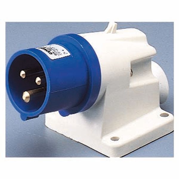 90° ANGLED SURFACE MOUNTING INLET - IP44 - 2P+E 16A 200-250V 50/60HZ - BLUE - 6H - SCREW WIRING image 2