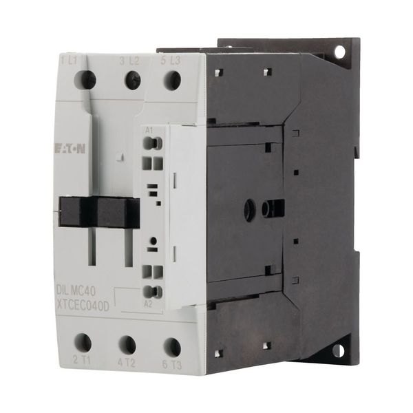 Contactor, 3 pole, 380 V 400 V 18.5 kW, RDC 24: 24 - 27 V DC, DC operation, Spring-loaded terminals image 6