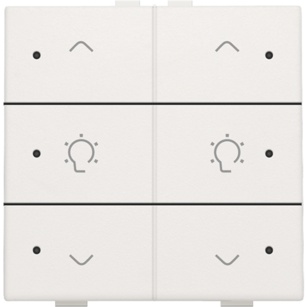 Double dimming control with LED for Niko Home Control, white image 3