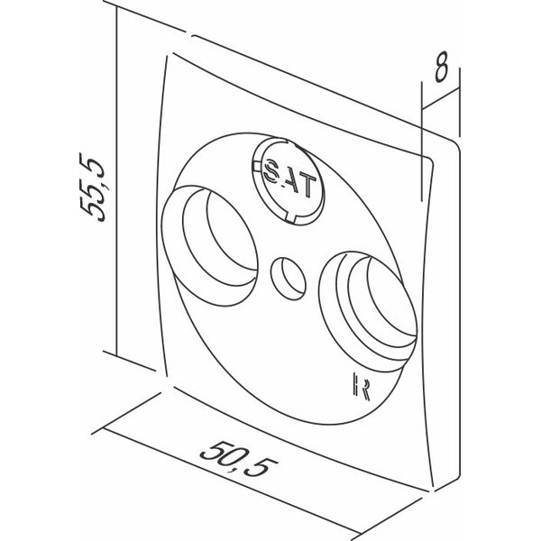 COVER TV-R 2P/3P CB 3531743 image 1