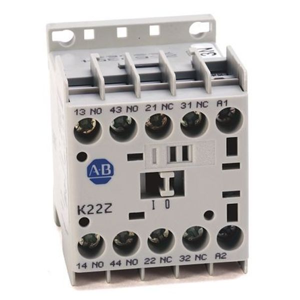 Allen-Bradley, 700-K MCS Mini Contactors, Screw Type Terminals, System Control Voltage: 110V 50Hz/120V 60Hz, 4 N.O. Auxiliary Contacts image 1