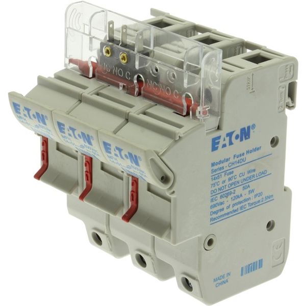 Fuse-holder, low voltage, 50 A, AC 690 V, 14 x 51 mm, 3P, IEC image 2