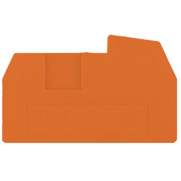 End plate (terminals), 43 mm x 2.5 mm, orange image 1