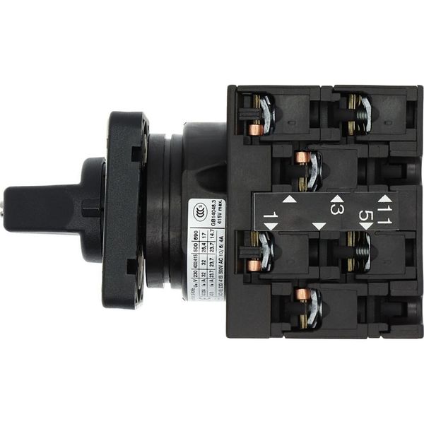 Reversing switches, T3, 32 A, flush mounting, 3 contact unit(s), Contacts: 6, 45 °, maintained, With 0 (Off) position, 2-0-1, SOND 29, Design number 2 image 27