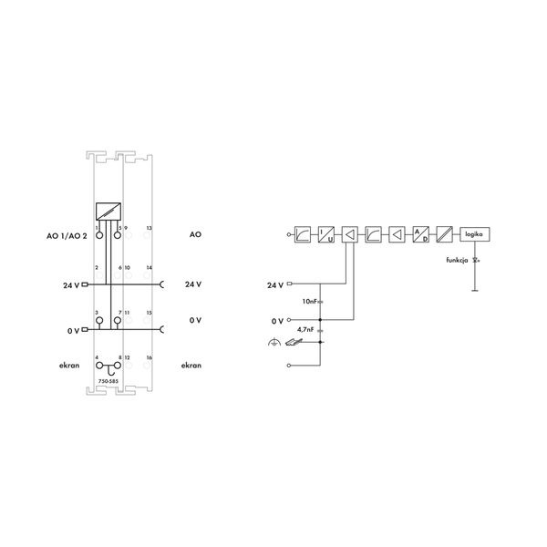 2-channel analog output 0 … 20 mA Intrinsically safe blue image 9