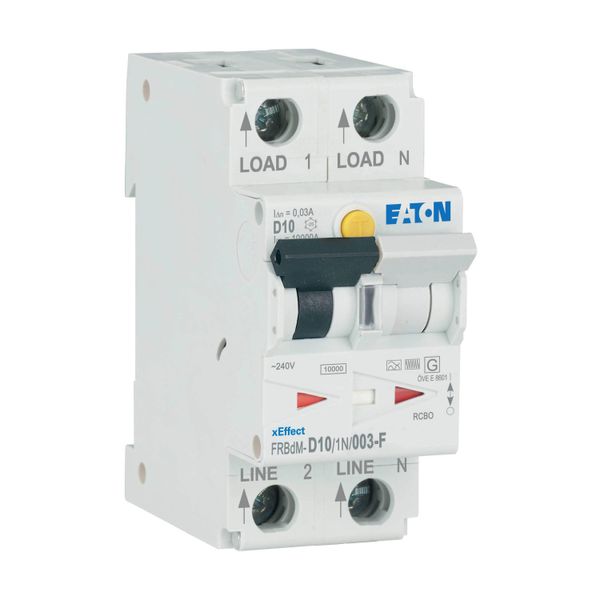 Digital RCD/MCB combination, 10 A, 30 mA, MCB trip characteristic: D, 1p+N, RCD trip characteristic: F image 9