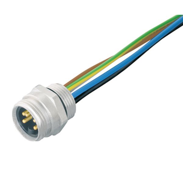 Round plug ,Built-in (with cable), Pin, 7/8", Number of poles: 5, 0.2  image 1