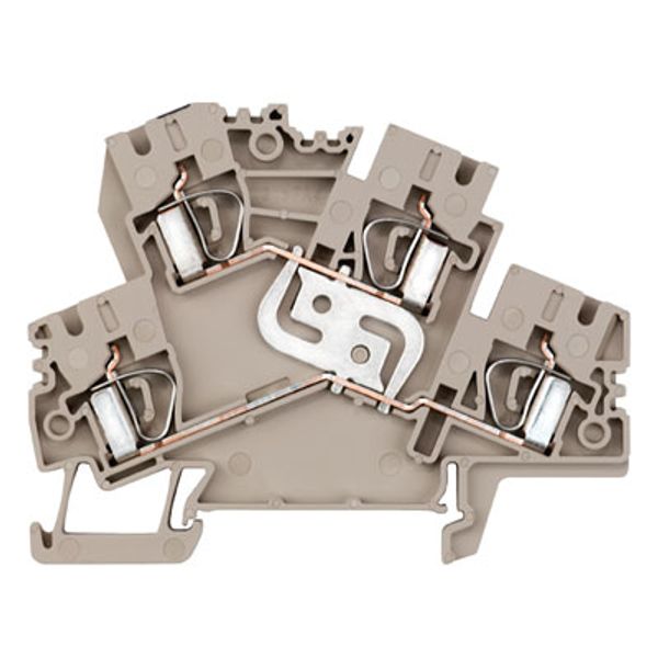 Multi-tier modular terminal, Tension-clamp connection, 4 mm², 800 V, 3 image 1