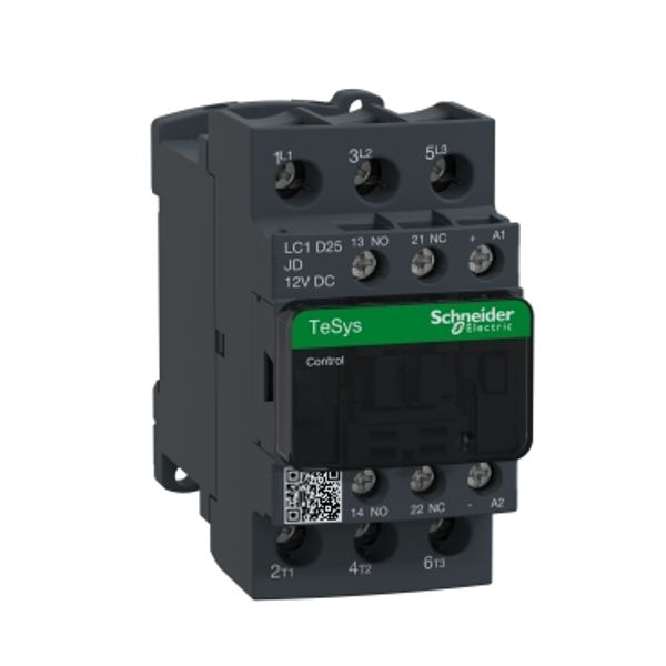 TeSys Deca contactor - 3P(3 NO) - AC-3/AC-3e - = 440 V 25 A - 12 V DC coil image 4