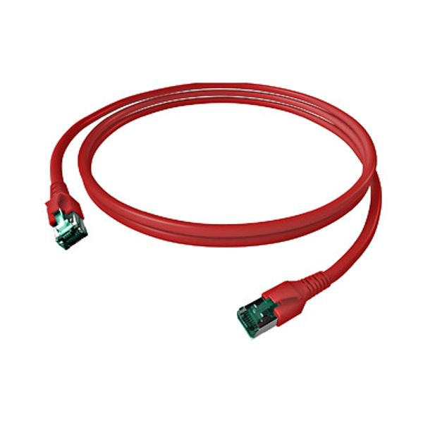 FlexBoot Patch Cord, Cat.6a, Shielded, Red, 7.5m image 1