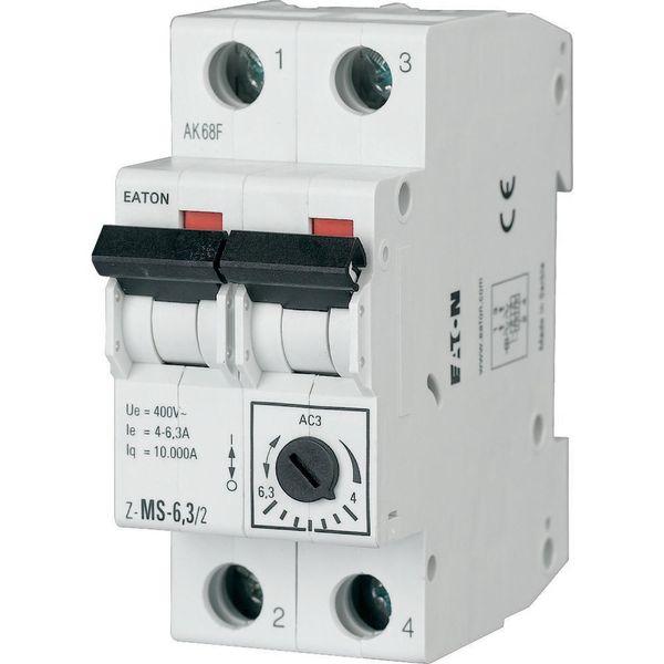 Motor-Protective Circuit-Breakers, 6,3-10A, 2p image 2