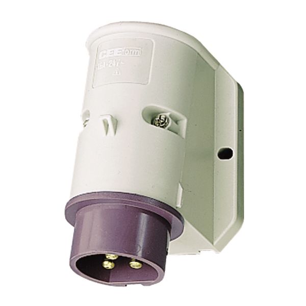 Wall mounted inlet, 32A2p0h,  IP44 image 1