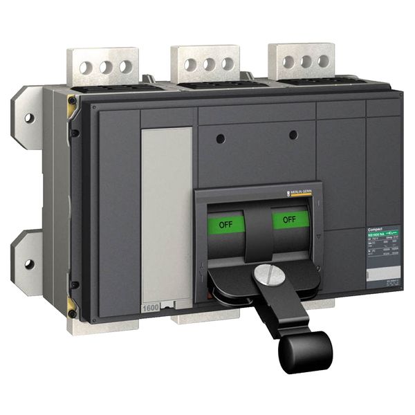 switch disconnector, Compact NS2000 NA, fixed, front connected, manually operated, 2000 A, 3 poles image 4