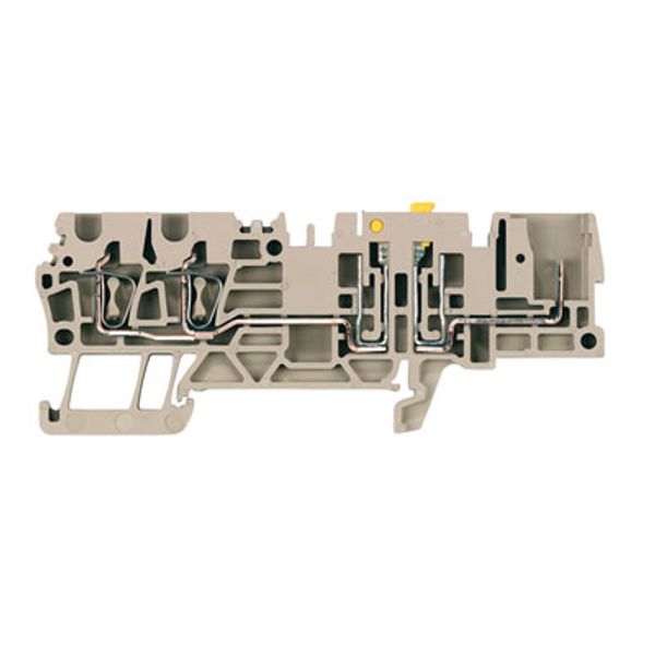 Test-disconnect terminal, Tension-clamp connection, 2.5 mm², 400 V, 16 image 1