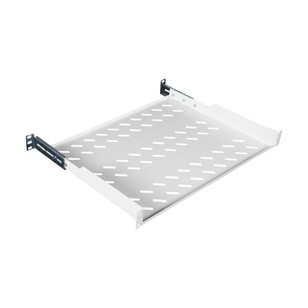 19" Shelf Fix, 1U, up to 50kg Load, D=350mm, Low Profile image 1