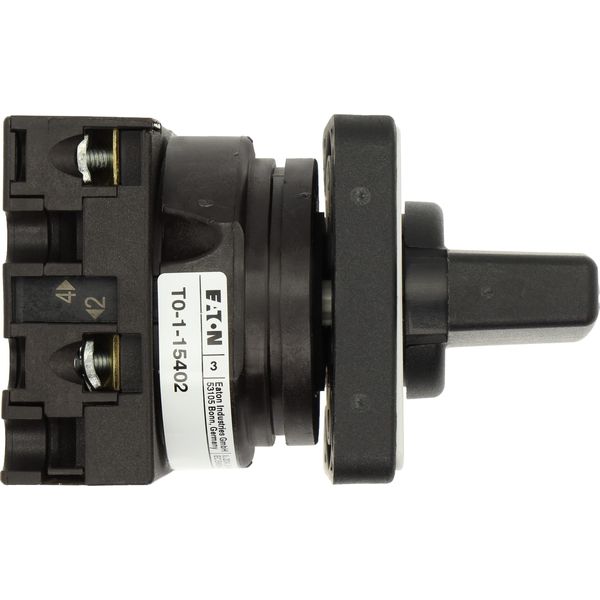 ON-OFF switches, T0, 20 A, flush mounting, 1 contact unit(s), Contacts: 2, 45 °, maintained, With 0 (Off) position, 0-1, Design number 15402 image 21