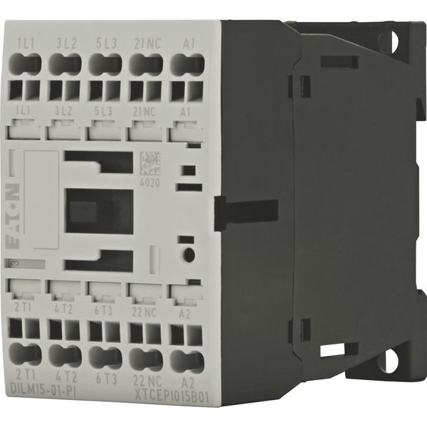 Contactor, 3 pole, 380 V 400 V 7.5 kW, 1 NC, 230 V 50/60 Hz, AC operation, Push in terminals image 24