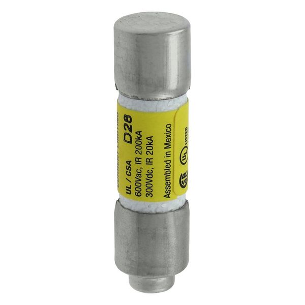 Fuse-link, LV, 0.6 A, AC 600 V, 10 x 38 mm, CC, UL, time-delay, rejection-type image 3