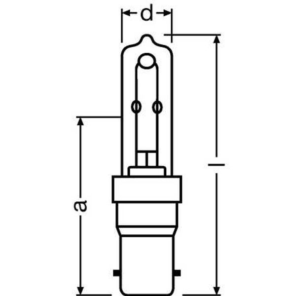 Halogen Bulb 64498 ECO HALOLUX CERAM 150W B15D 230V image 2