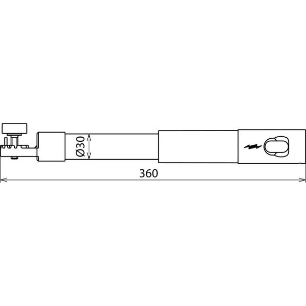 Insulat. elem. w. gear coupl. angled 30° a. plug-in coupling D 30 mm L image 2