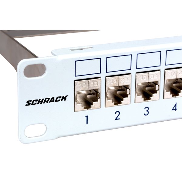 Patchpanel 19" empty for 24 modules (SFA)(SFB), 1U, RAL7035 image 11