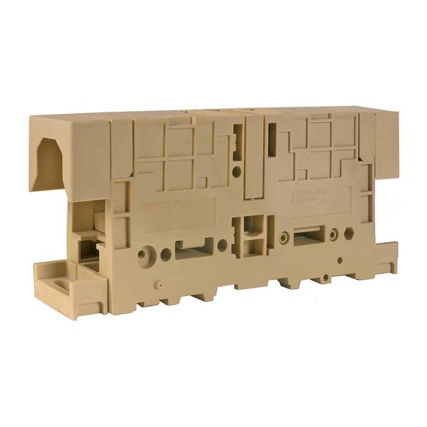 High current terminal bolt/bolt connection 150mm2, with protections, panel-mountable, beige.color image 1