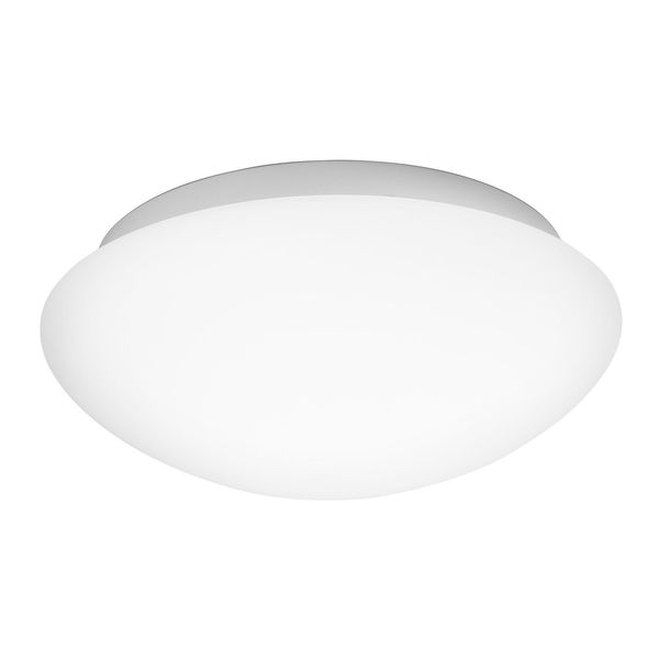 White Opal Glass & Metal LED E27 2x12 Watt 230 Volt IP44 Bulb Excluded D: 38 H: 13 cm image 1