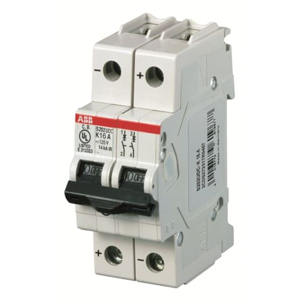 S202UDC-K8 Miniature Circuit Breaker - 2P - K - 8 A image 2