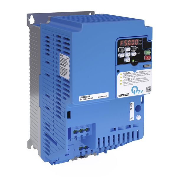 Inverter Q2V 200V, ND: 70.0 A / 18.5 kW, HD: 60.0 A / 15.0 kW, with in image 1