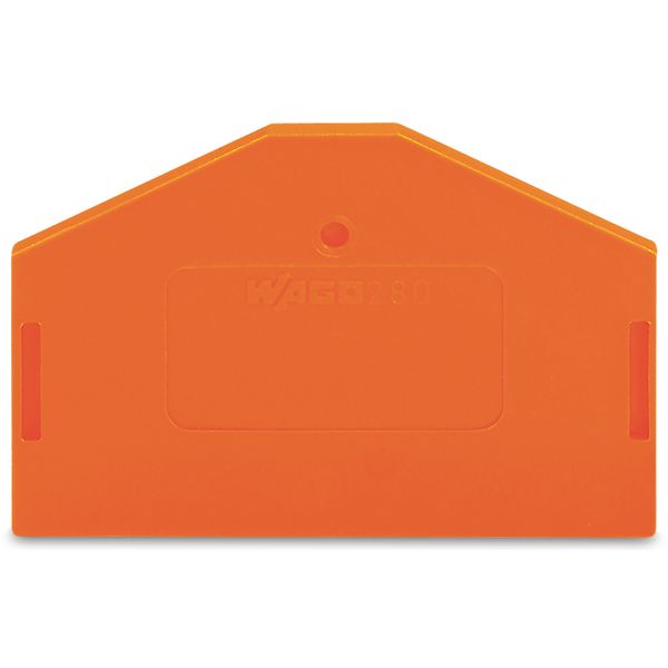 End and intermediate plate 2.5 mm thick orange image 1