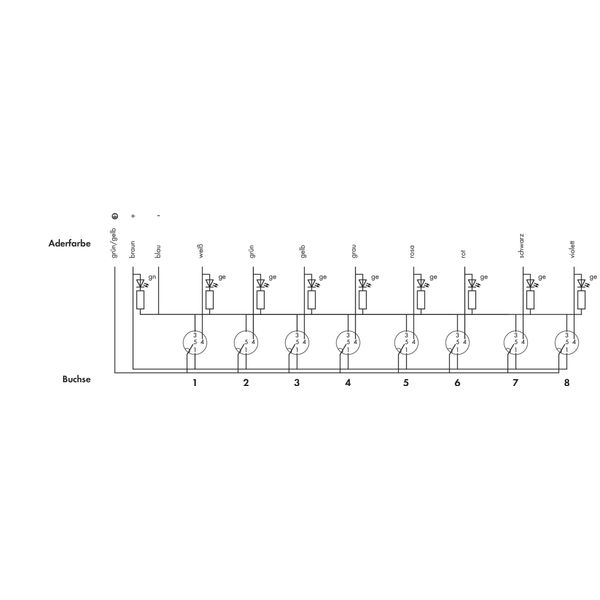 M12 sensor/actuator box 8-way 4-pole image 4