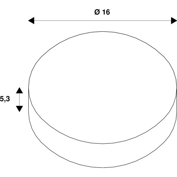 Numinos© XS mounting frame, round 160/70mm black image 1