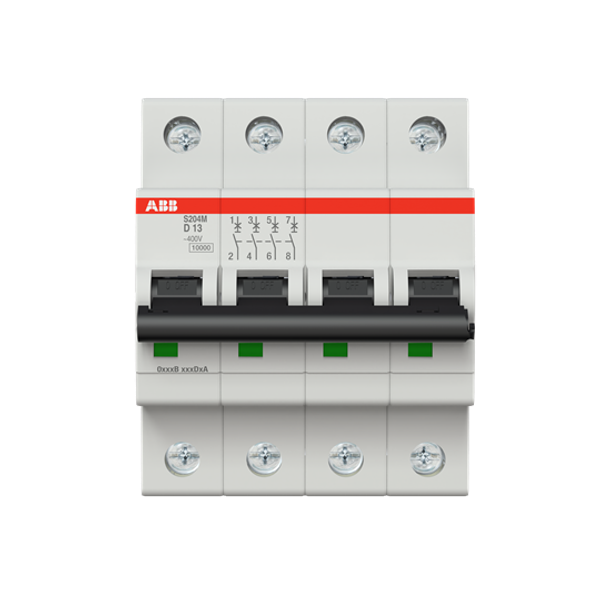 S204M-C13 Miniature Circuit Breaker - 4P - C - 13 A image 5