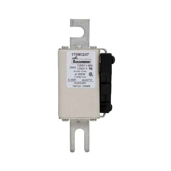 Fuse-link, high speed, 350 A, AC 1250 V, compact size 1, 45 x 58 x 138 mm, aR, DIN, IEC, single indicator image 6