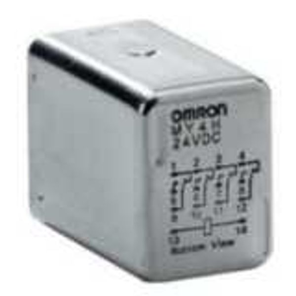 Hermetically-sealed relay, plug-in, 14-pin, 4PDT, 3 A, 24 VAC MYH 1005M image 4