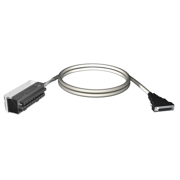 cord set - 20-way terminal - SUB-D25 connector - for X80 I/O - 3 m image 1