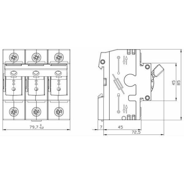 Fuse Loadbreak Disconnector, Coron 2, D02, 25A, 3-pole image 2