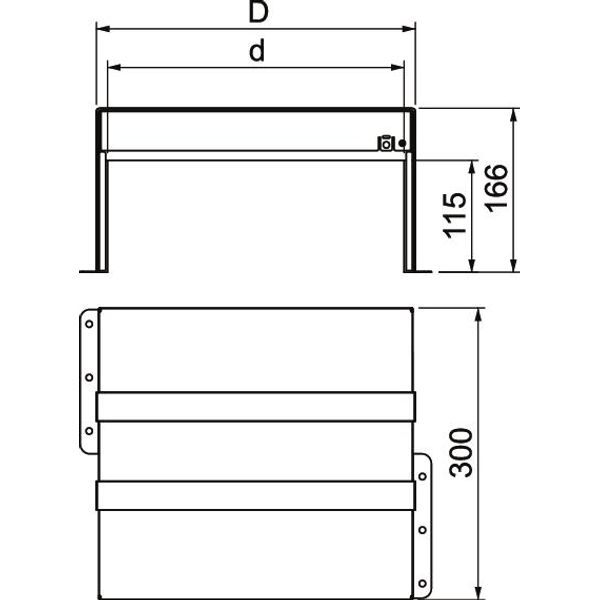 PMB 150-3 A2 Fire Protection Box 3-sided with intumescending inlays 300x523x166 image 2