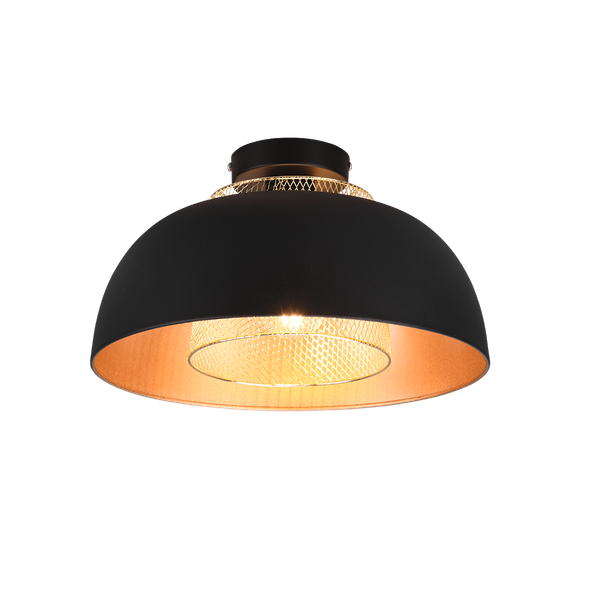 Punch ceiling lamp E27 matt black image 1