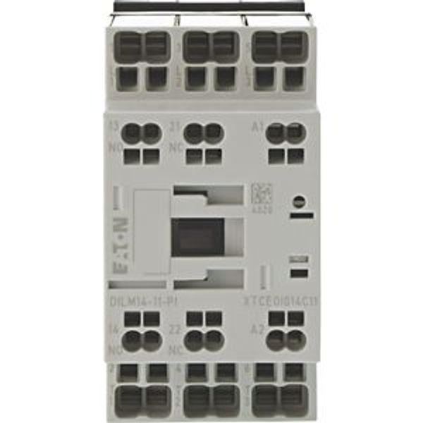 Contactor, 3 pole, 380 V 400 V 6.8 kW, 1 N/O, 1 NC, 24 V 50/60 Hz, AC operation, Push in terminals image 10