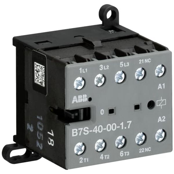 B7S-40-00-1.7-71 Mini Contactor 24 V DC - 4 NO - 0 NC - Screw Terminals image 2